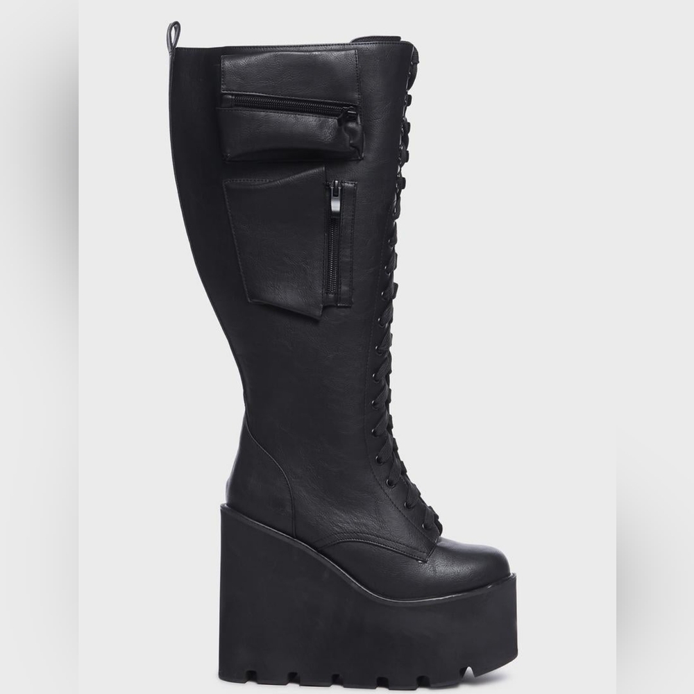 NEW Current Mood "OBSIDIAN" boots sz8 wide calf